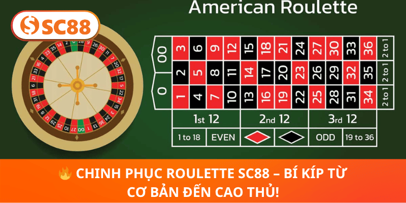 Chinh Phục Roulette SC88 – Bí Kíp Từ Cơ Bản Đến Cao Thủ!